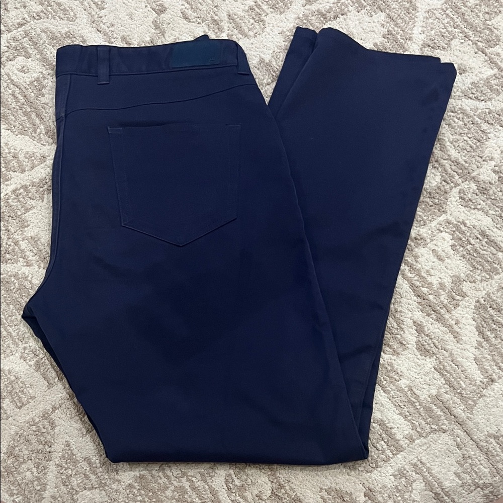 Peter Millar 5 Pocket Navy Blue Pants. Size 34x32.